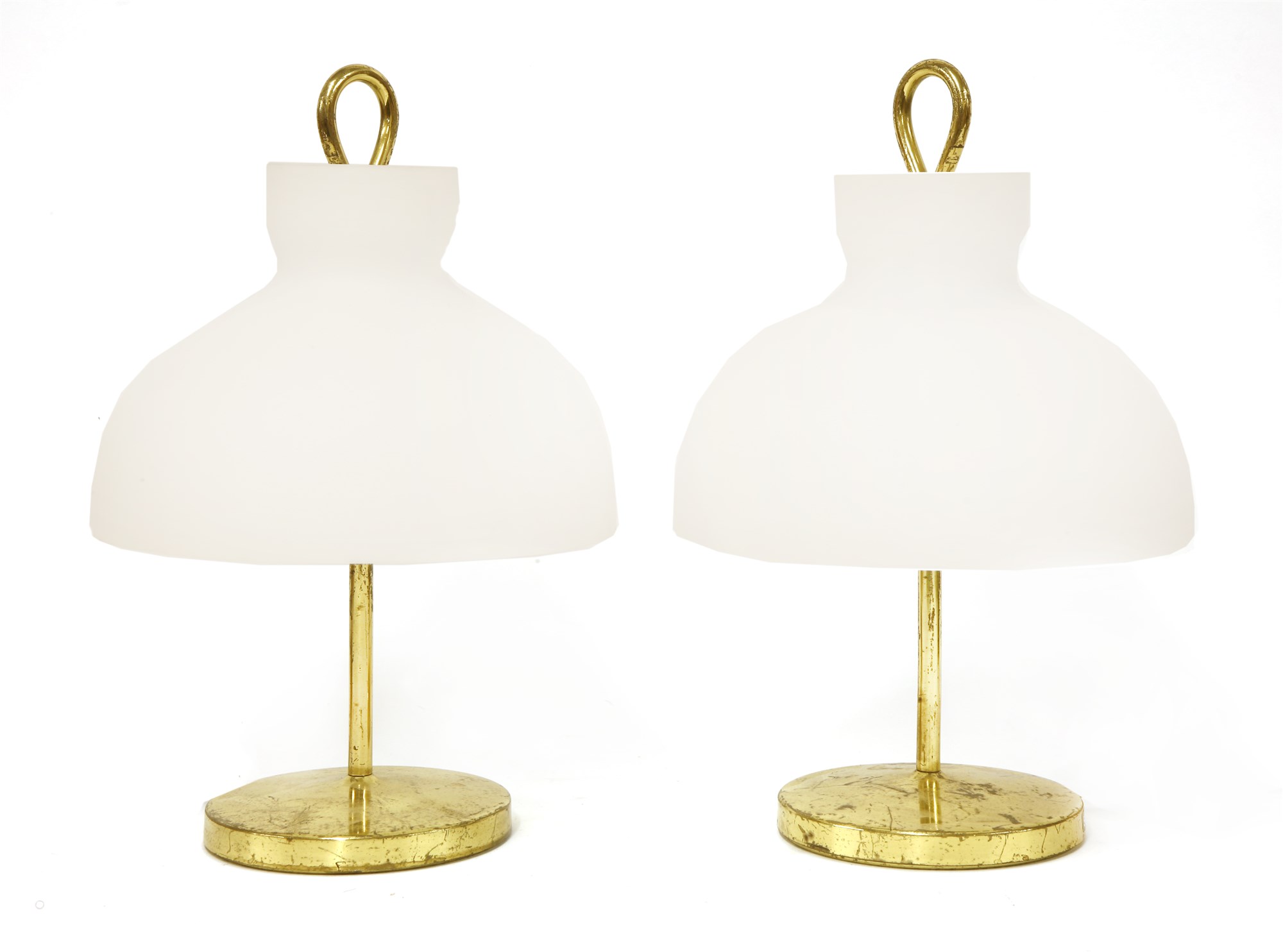 Pair of classic Arenzano brass table lamps