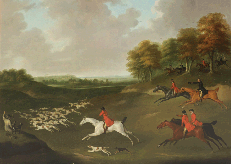 John Nost Sartorius (1759-1828) A Hunt in Full Cry