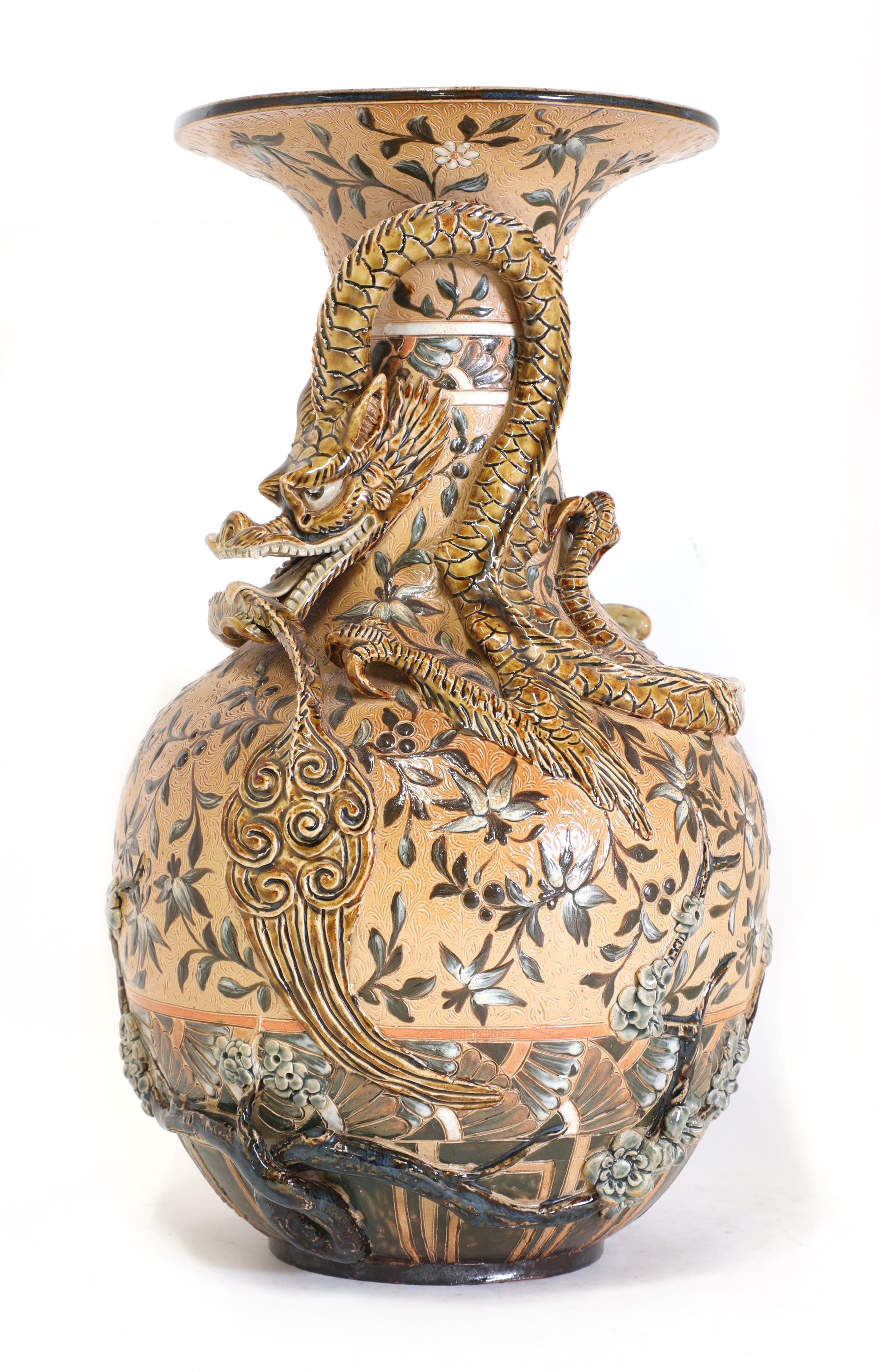 A Doulton Lambeth stoneware vase (£2,600)
