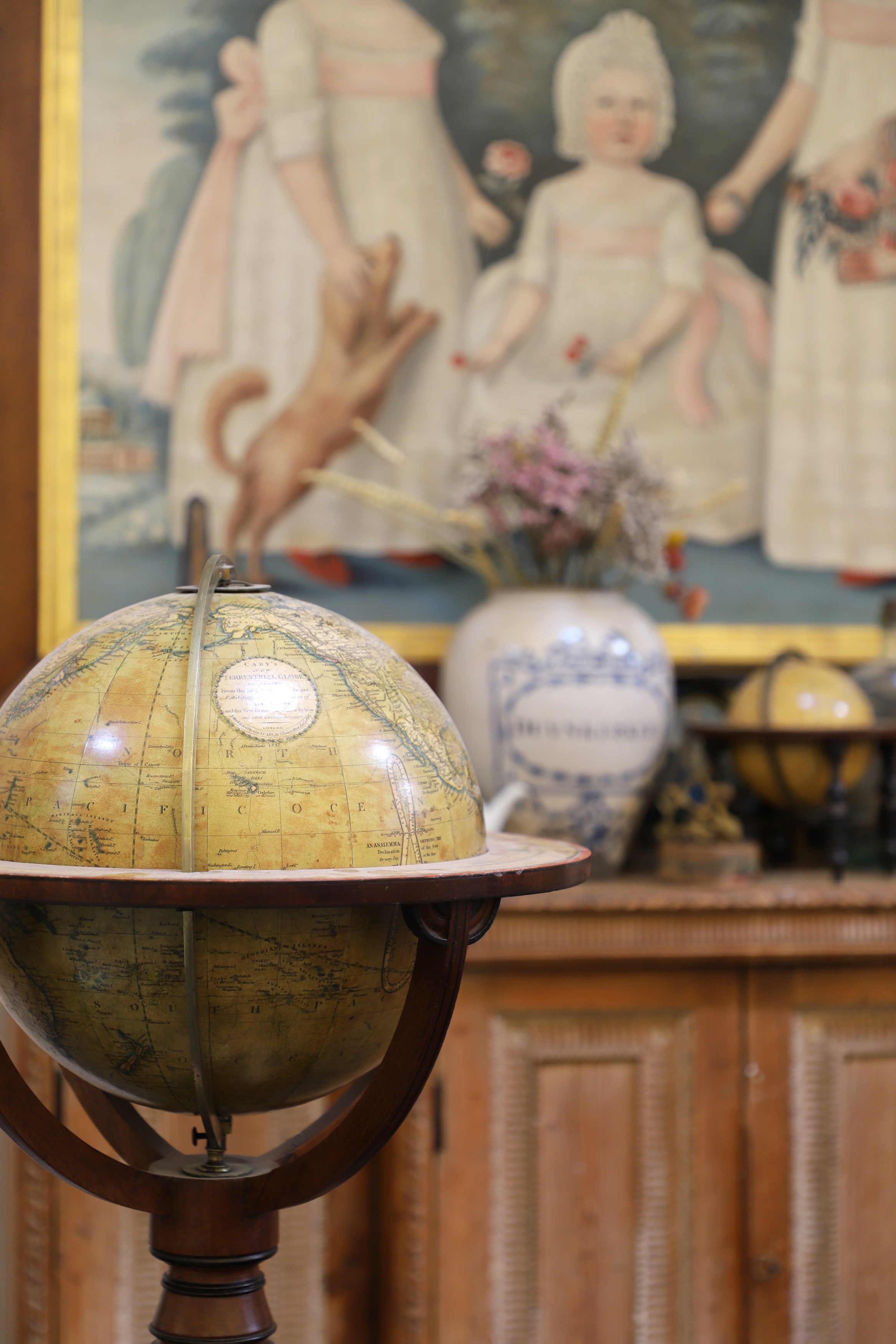 A pair of terrestrial and celestial library globes by J & W Cary (£5,000-7,000)