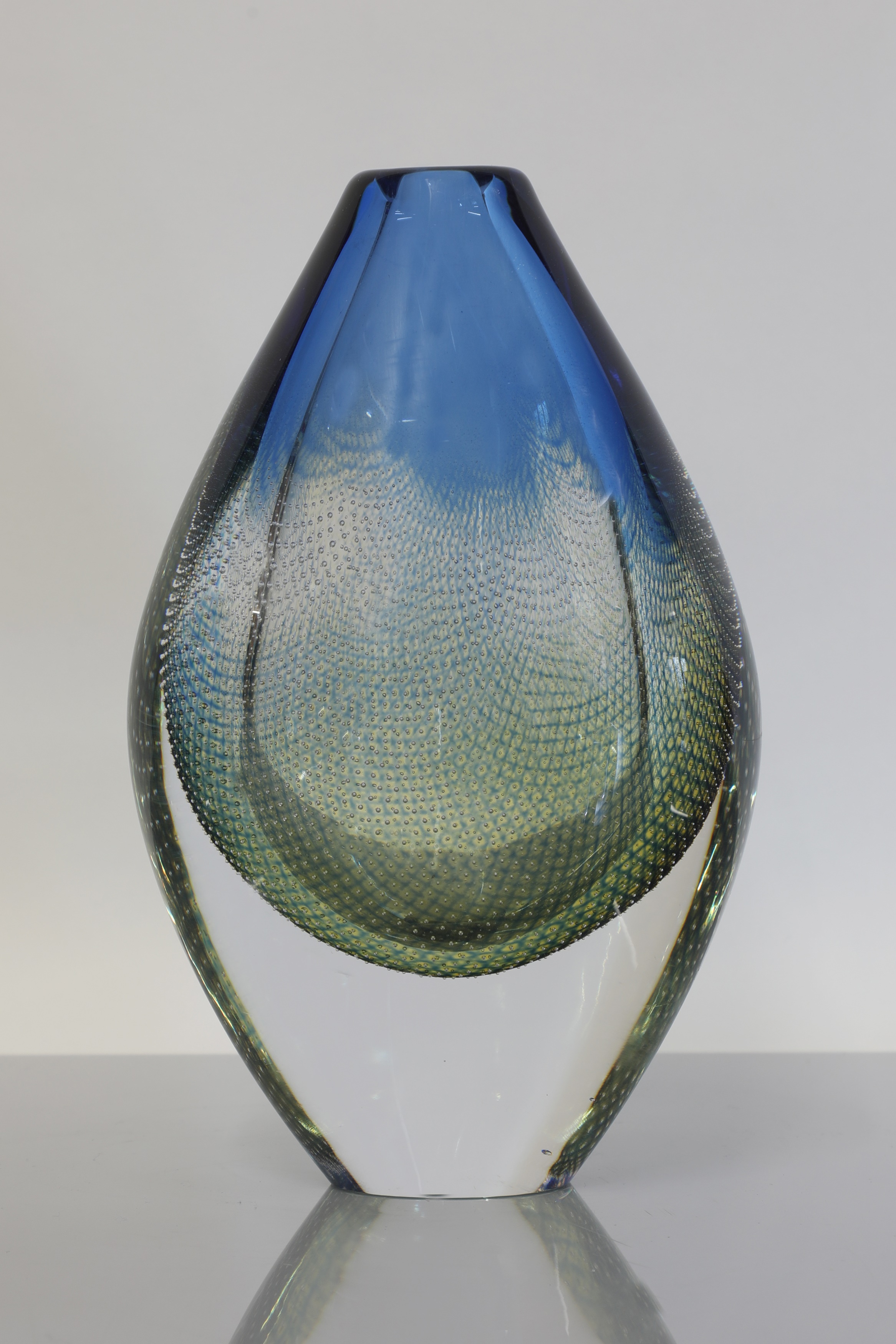 An Orrefors 'Kraka' glass vase (Sold for £360)