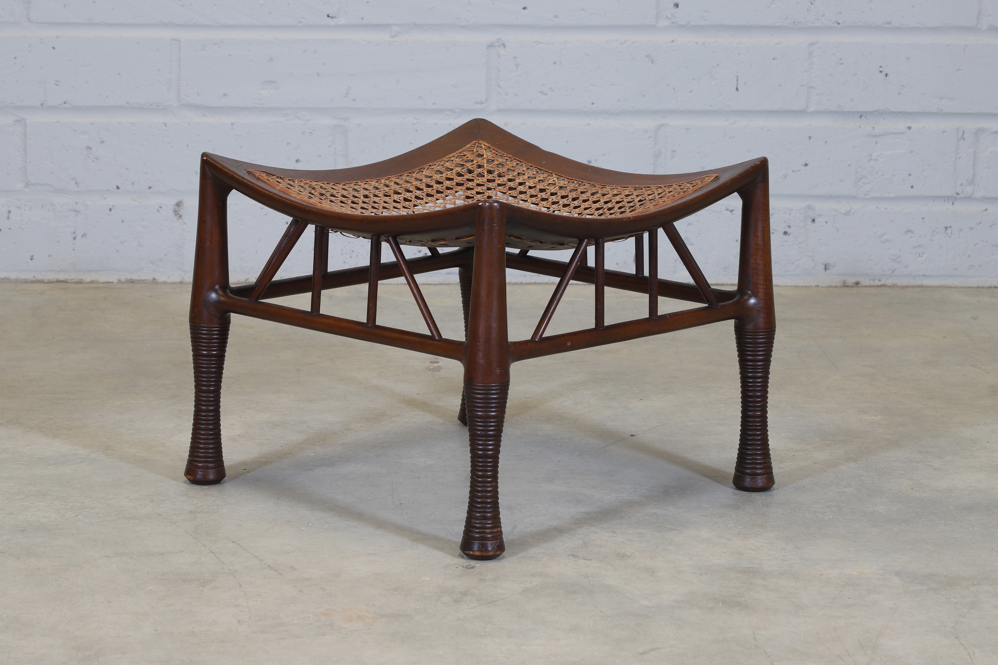 A mahogany Thebes stool (£400-600)