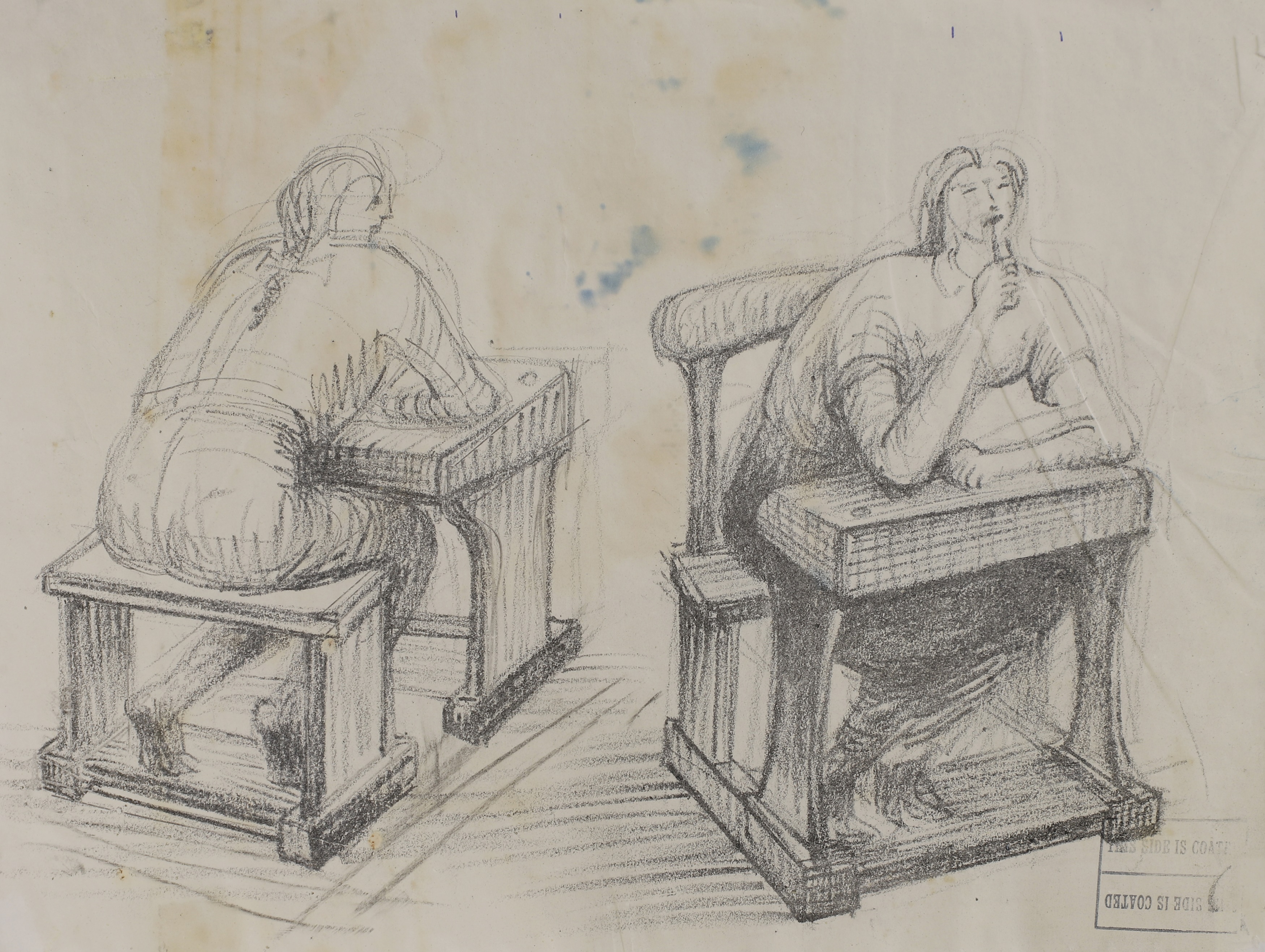 ▲ Henry Moore OM CH FBA (1898-1986) 'Girl Seated at Desk', 1974 (£8,000-12,000)