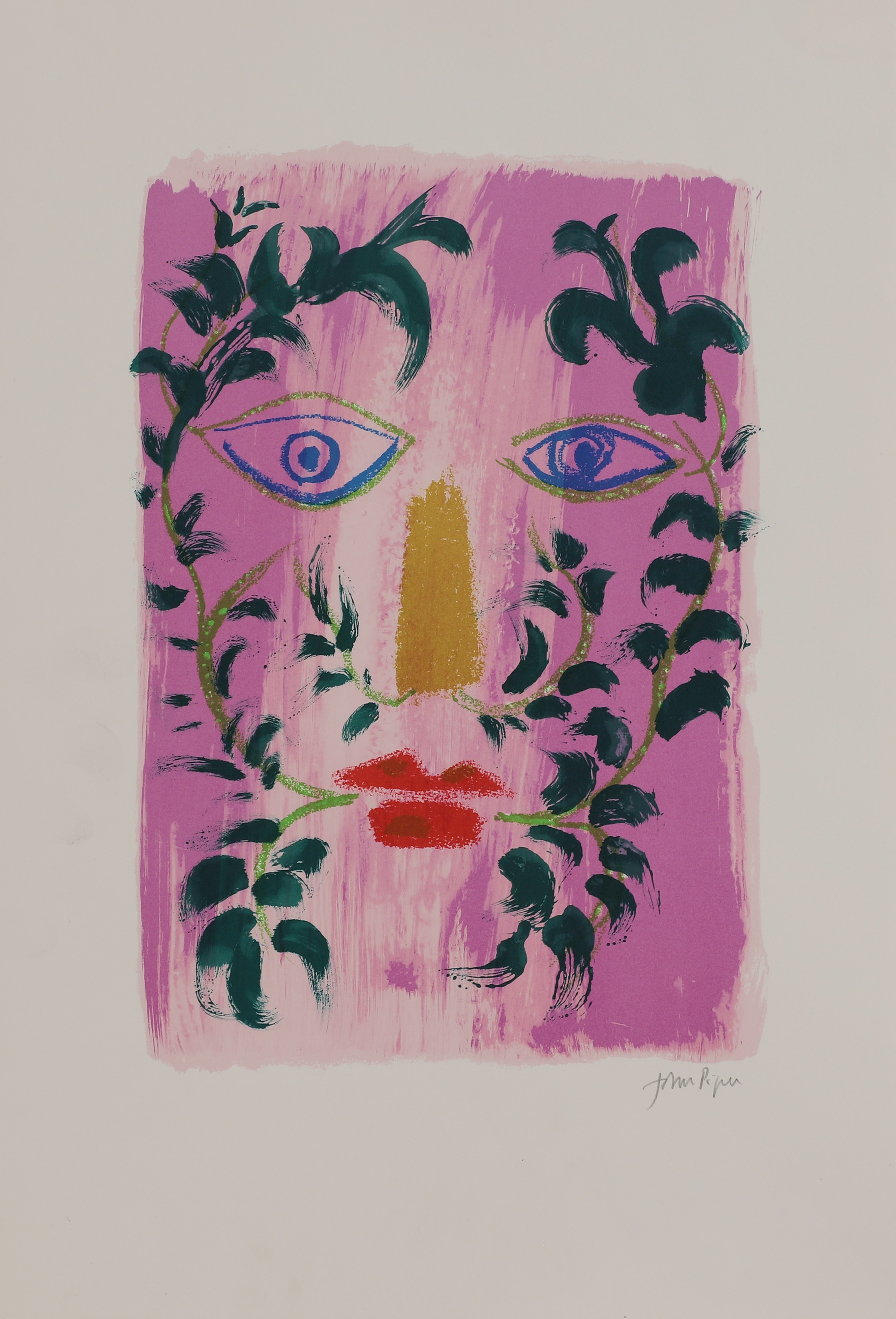 ▲ John Piper CH (1903-1992) 'Foliate Head' (Levinson 256) (£300-500)