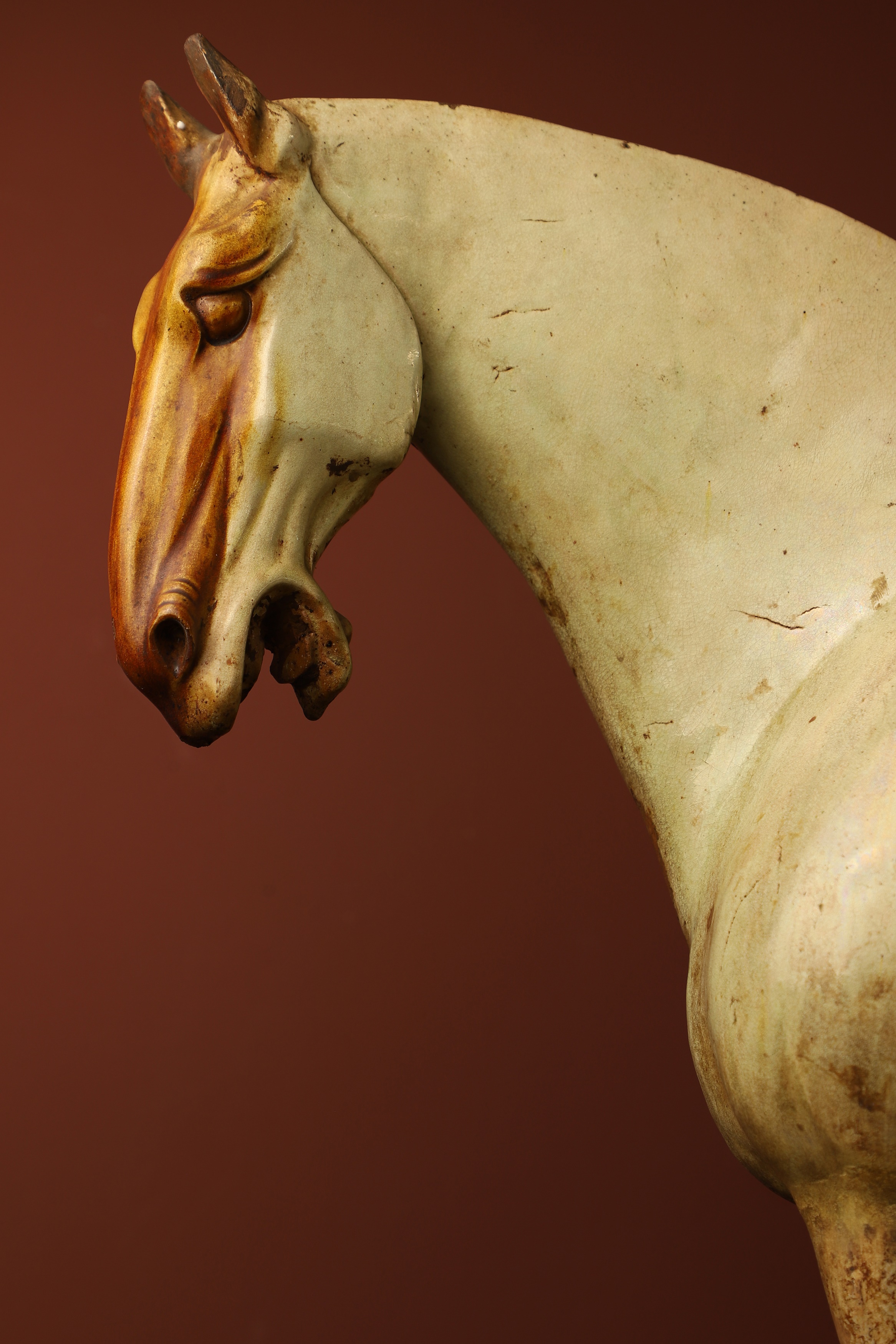 A Chinese sancai-glazed pottery horse (£30,000-50,000)