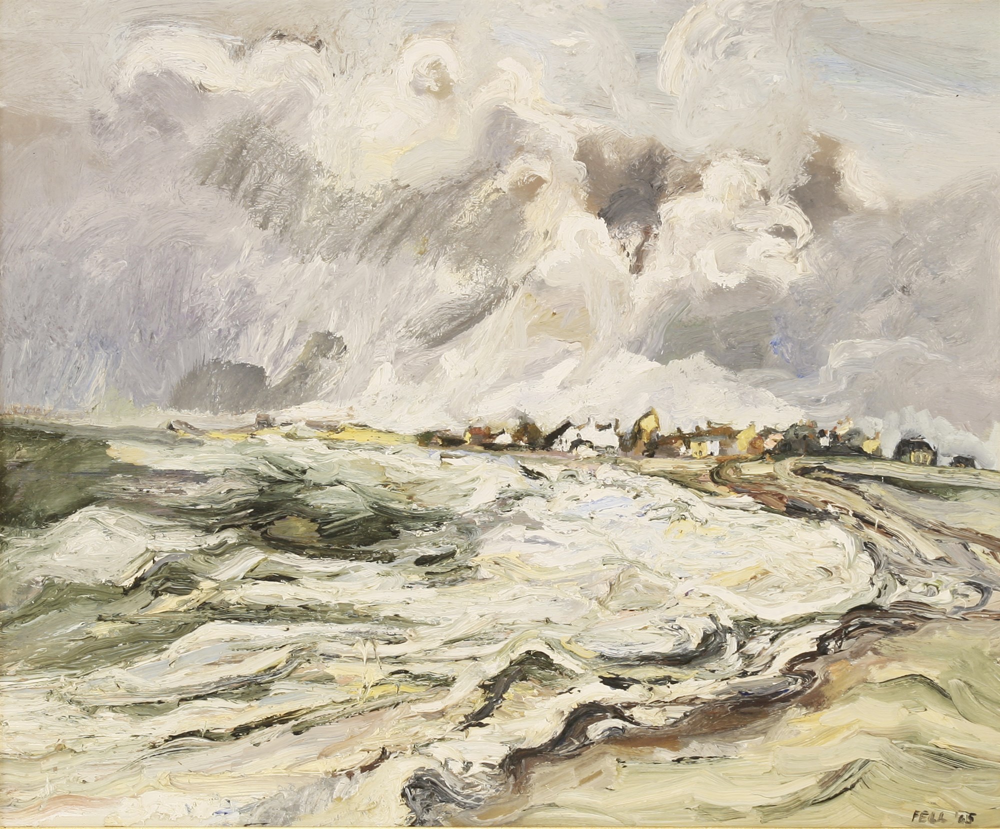 Sheila Fell 'Allonby, Approching High Tide'