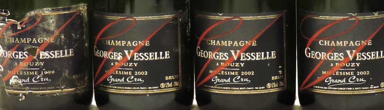 Lot 139 - Sworders Fine Wine & Port - Assorted Georges Vesselle, Grand Cru to include: 2006, four bottles; 2002, three bottles; 1999, one bottle; 2003, two bottles, ten bottles in total