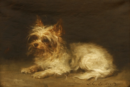 Louis Eugene Lambert, Portrait of a Terrier