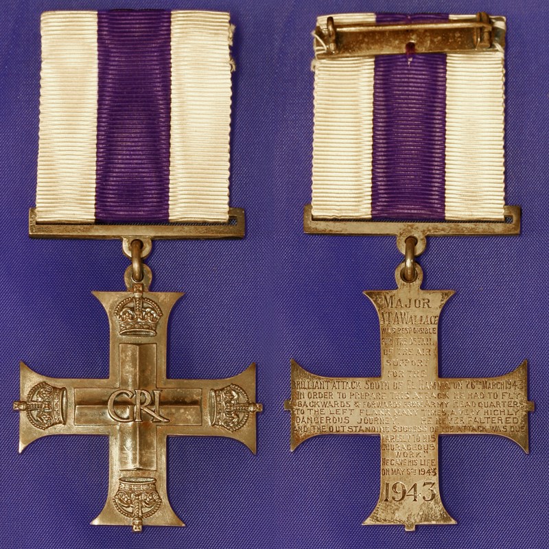 Medals awarded to Major Alfred Thomas Alexander Wallace