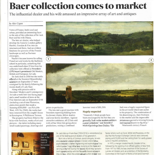 Baer Collection Comes To Market