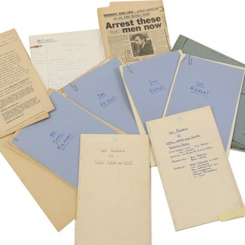 Detective's meticulous files on the Kray twins put up for sale by his widow