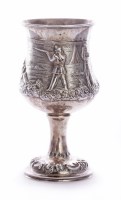 Lot 176 - A Victorian silver goblet