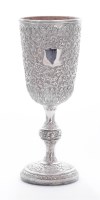 Lot 20 - An Indian silver goblet