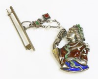 Lot 333 - An Austro-Hungarian brooch/pendant depicting a lady in Grecian costume