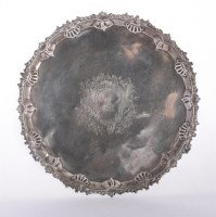 Lot 110 - A George III silver salver