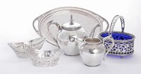 Lot 39 - A collection of continental silver