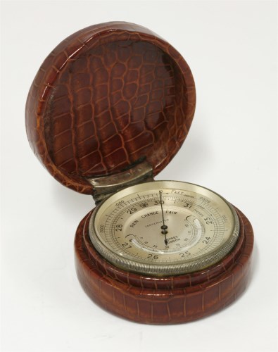 Lot 101 - An Asprey pocket barometer and altometer