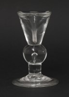Lot 65 - A deceptive baluster Dram Glass