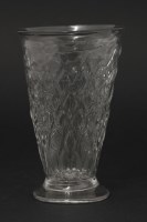 Lot 73 - An unusual diamond moulded Jelly Glass