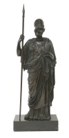 Lot 158 - A bronze figure of Minerva