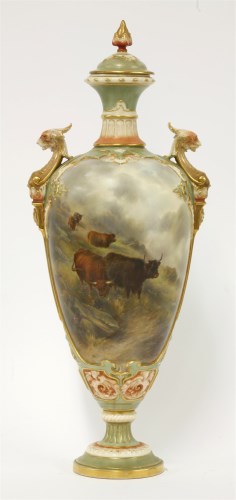 Lot 49 - A Worcester Vase and Cover