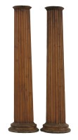 Lot 473 - A pair of stripped pine pilasters