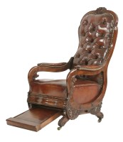 Lot 481 - A William IV mahogany library armchair