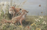 Lot 313 - Mark Chester (b.1960)
'CUBS AND BUTTERFLIES'
Signed