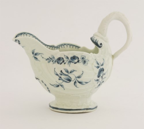 Lot 28 - A Worcester blue and white Cream Boat