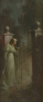 Lot 292 - Ernest W Appleby (1862-1909)
A LADY AT A GATE BY MOONLIGHT
A pair