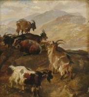 Lot 281 - Thomas Sidney Cooper RA (1803-1902)
MOUNTAIN GOATS
Signed l.l.