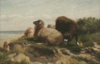 Lot 280 - Richard Beavis (1824-1896)
SHEEP ON THE FRENCH COAST
Signed l.r. and inscribed with title on artist's label verso