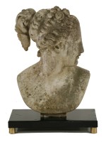Lot 117 - A marble bust of Athena