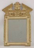 Lot 398 - A giltwood mirror