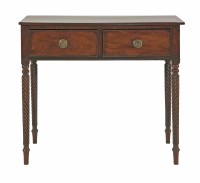 Lot 389 - An Irish mahogany side table