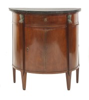 Lot 392 - A French demi-lune cabinet