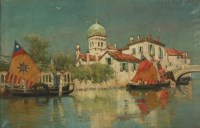 Lot 298 - Italian School (early 20th century)
A VENETIAN CANAL
Oil on canvas
122 x 183cm