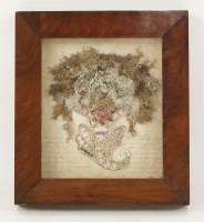 Lot 123 - A Victorian seaweed and shell picture