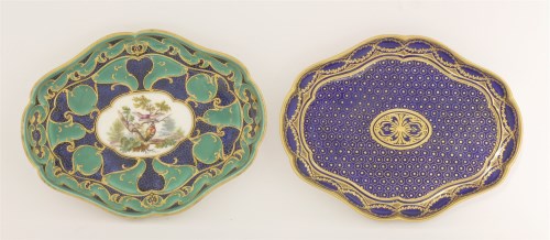 Lot 38 - Two later decorated Sèvres Dishes