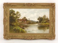 Lot 272 - Alfred Augustus Glendening (1840-1921)
THE THAMES AT PANGBOURNE 
Signed with initials l.l.