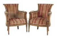 Lot 428 - A pair of Continental upholstered chairs