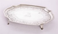 Lot 60 - A George III silver teapot stand
