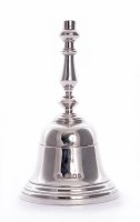 Lot 90 - A silver table bell