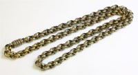 Lot 289 - A Regency 9ct gold Prince of Wales chain
