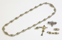 Lot 328 - An Austro-Hungarian foiled quartz necklace