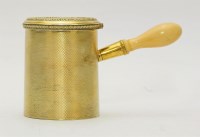Lot 71 - A George IV silver gilt shaving pot