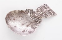 Lot 206 - A silver souvenir caddy spoon