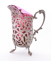 Lot 150 - A Victorian silver cream jug