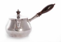 Lot 19 - An Indian colonial silver saucepan and cover