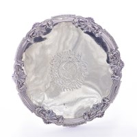 Lot 147 - A George III silver salver